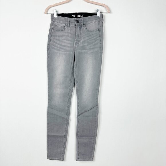 2/$30 White House Black Market High-Rise Essential Slimmer Skinny Jeans 0 #A0147 - Picture 4 of 11